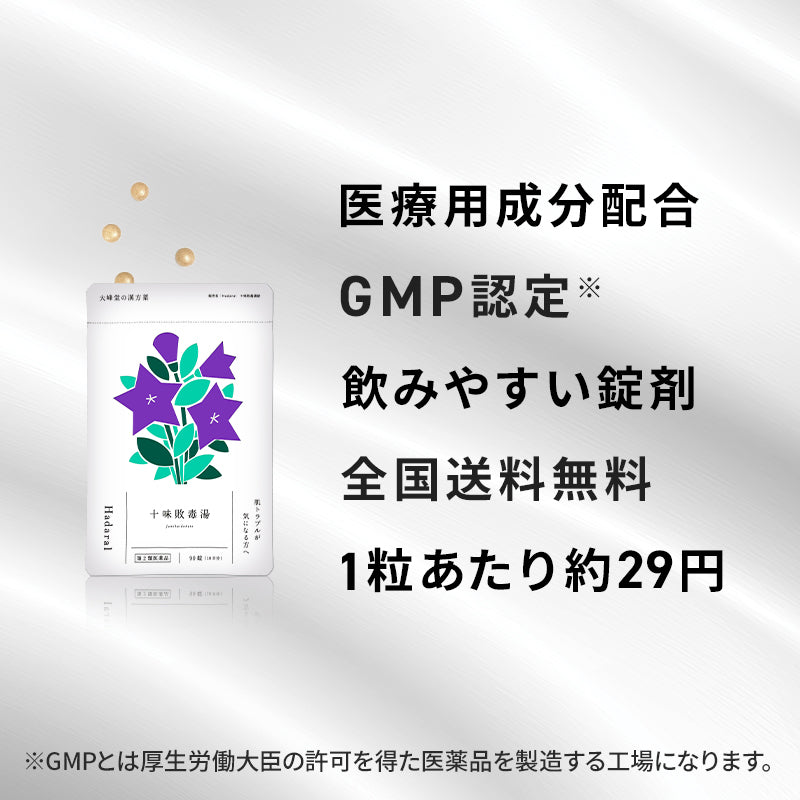 【3袋セット】くり返す赤ら顔に【漢方】十味敗毒湯錠 (医薬品)