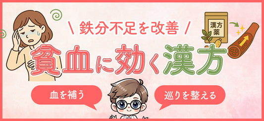 貧血に効く漢方で血行を整えるには？鉄分不足の改善と体質ケアの方法